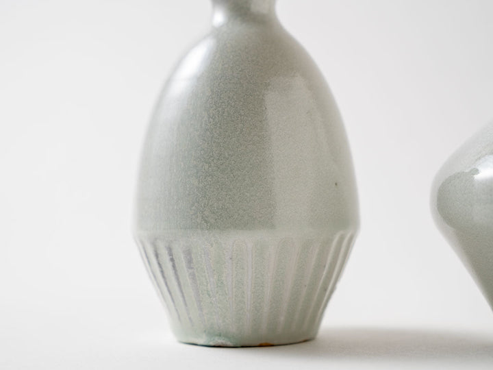 Wood-Fired White Porcelain Vase (Small) - Crafted By Hitoshi Kato