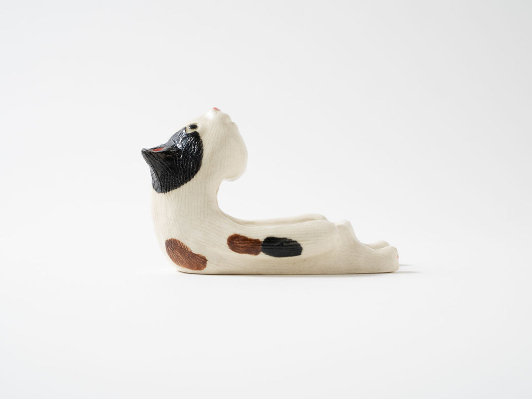 Calico Cat Ladle Rest — Hand-Painted Japanese Pottery by Ryo Makita