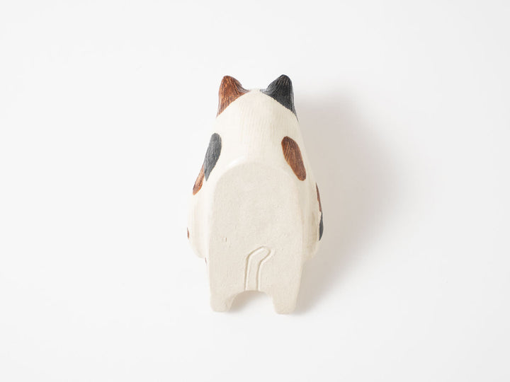 Calico Cat Ladle Rest — Hand-Painted Japanese Pottery by Ryo Makita