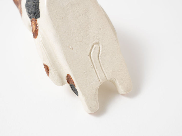 Calico Cat Ladle Rest — Hand-Painted Japanese Pottery by Ryo Makita