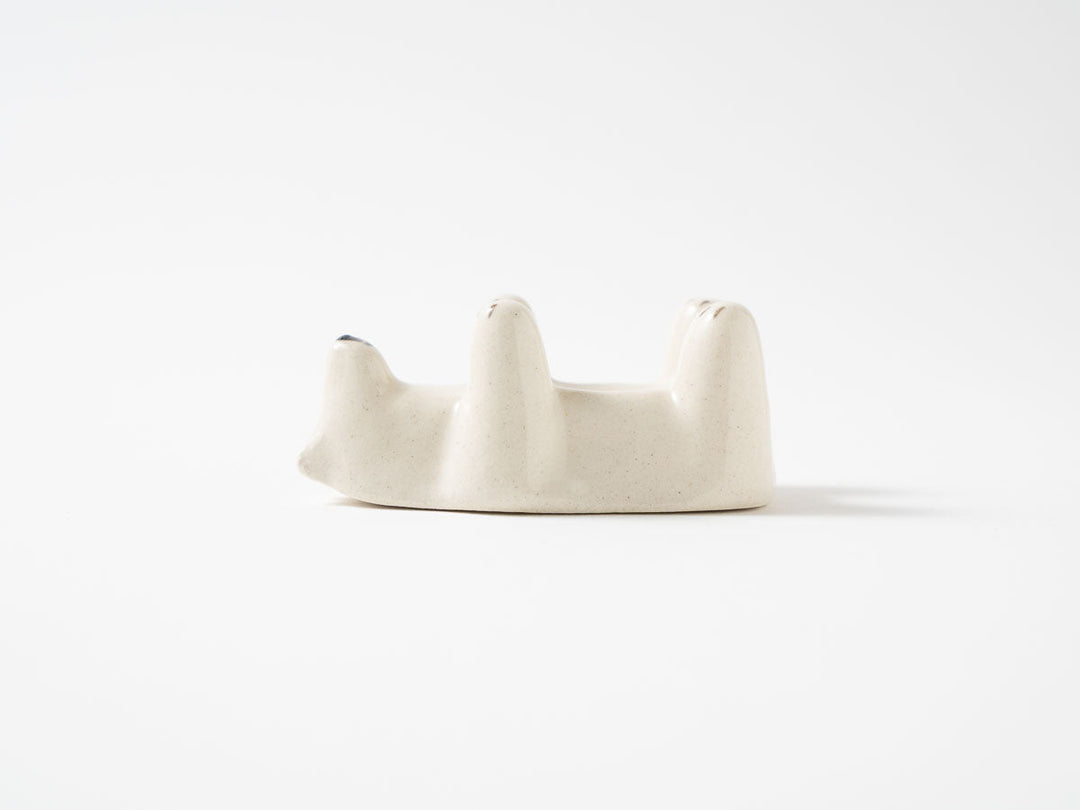 Polar Bear Egg Stand — Hand-Painted Japanese Pottery by Ryo Makita