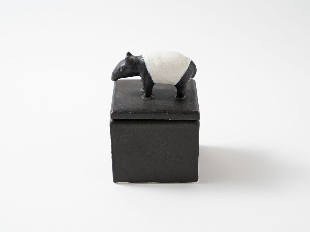 Tapir Cube Object — Hand-Painted Japanese Pottery by Ryo Makita