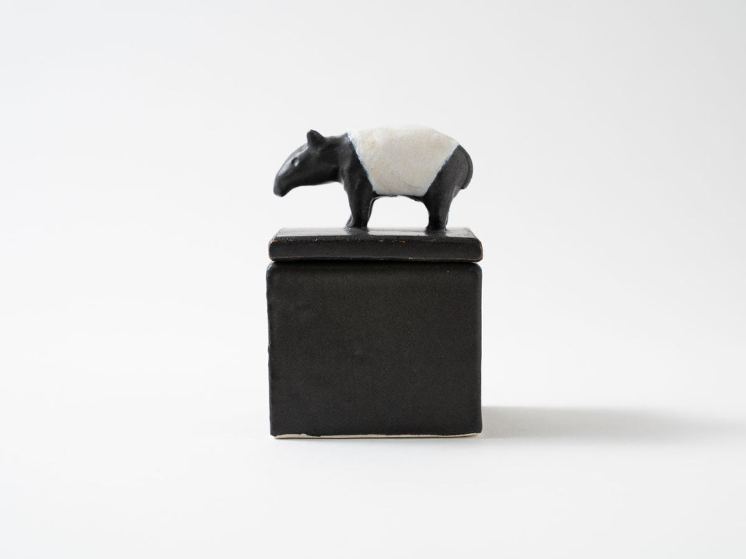Tapir Cube Object — Hand-Painted Japanese Pottery by Ryo Makita