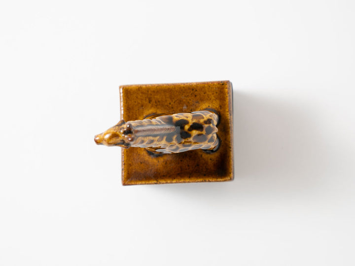 Giraffe Cube Object — Hand-Painted Japanese Pottery by Ryo Makita