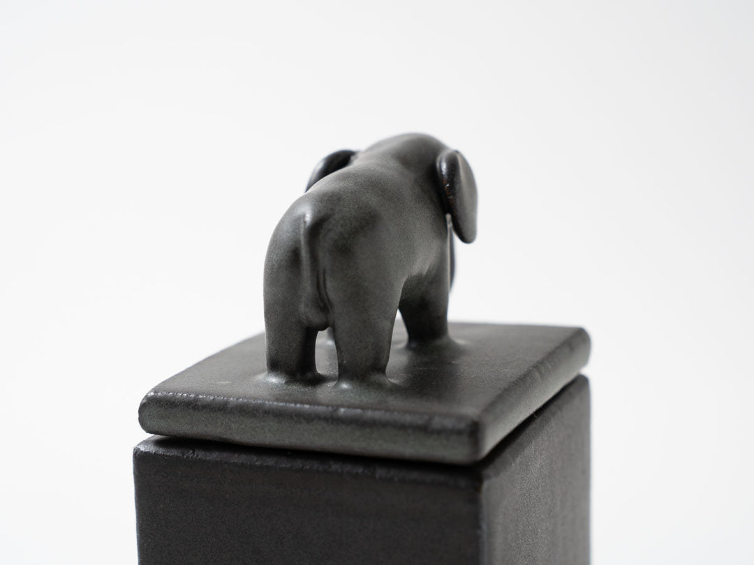 Elephant Cube Object — Hand-Painted Japanese Pottery by Ryo Makita