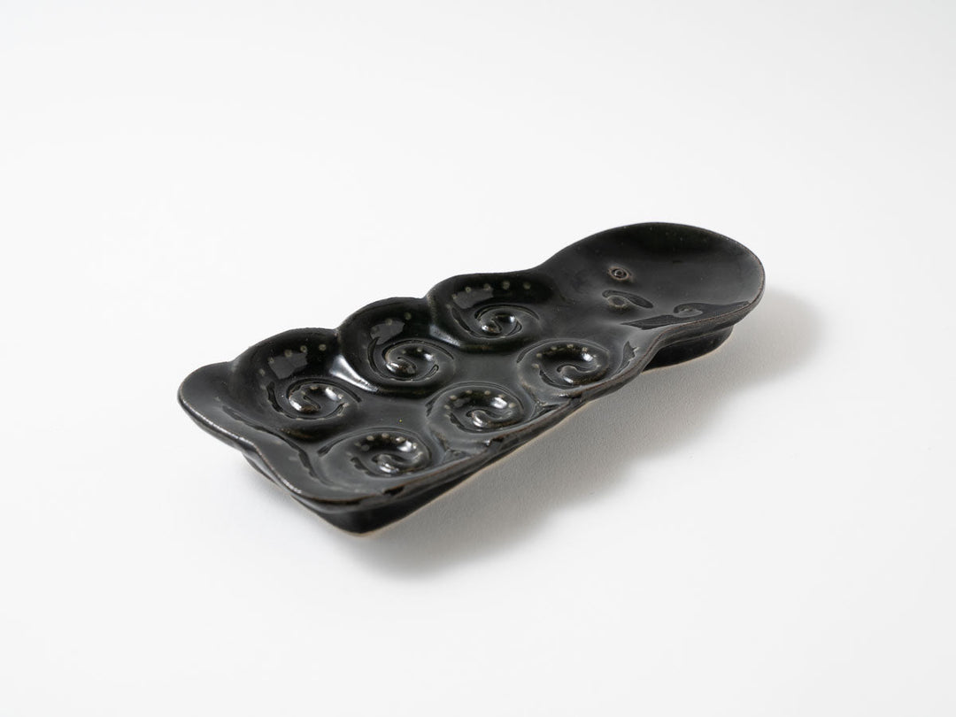 Takoyaki Party Plate, Black — Ryo Makita