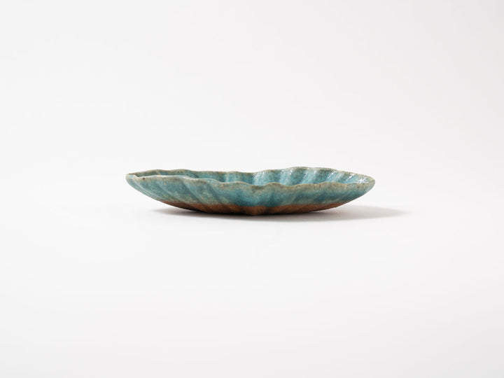 Kikka Oval Plate S (Blue) - Crafted By Jun Fujiwara