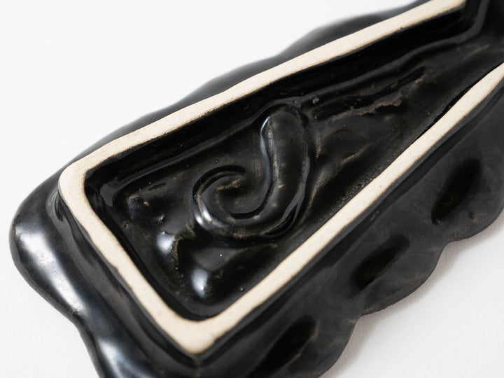 Takoyaki Party Plate, Black — Ryo Makita
