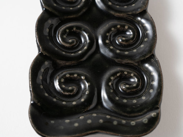 Takoyaki Party Plate, Black — Ryo Makita