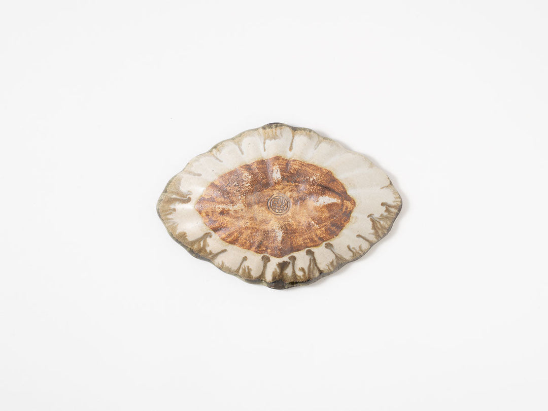 Kikka Oval Plate S (White) - Crafted By Jun Fujiwara