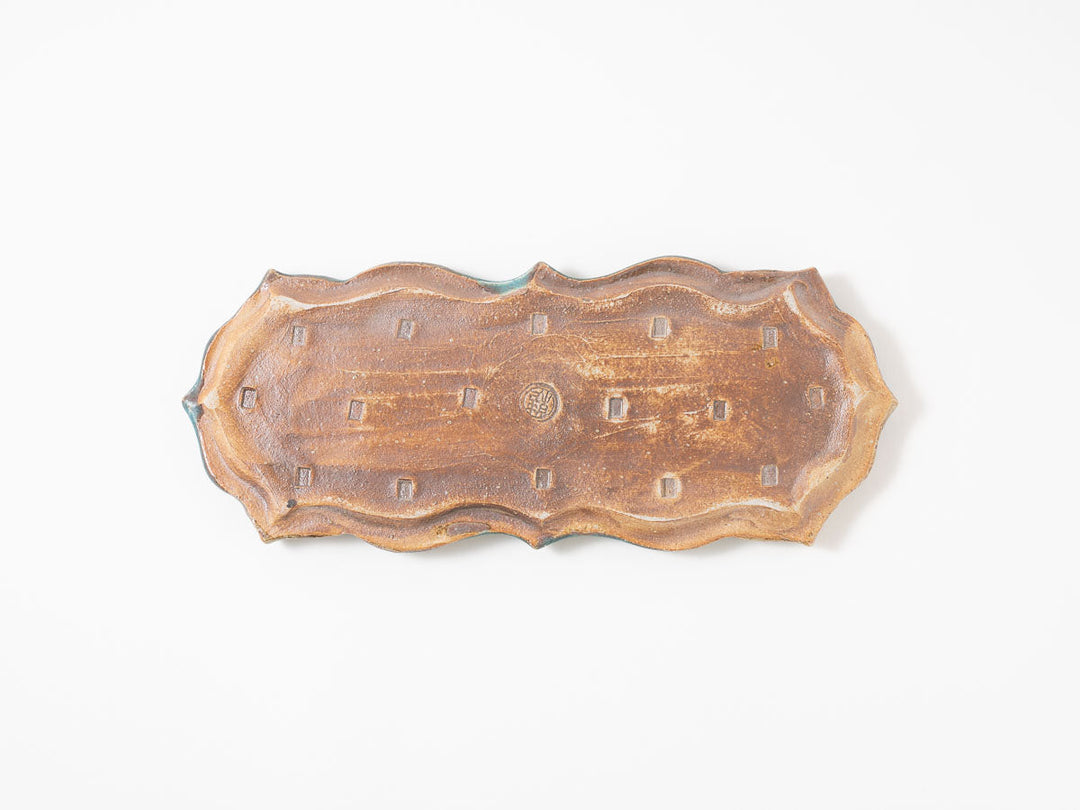 Tongari Long Rectangular Plate M (Blue) - Crafted By Jun Fujiwara