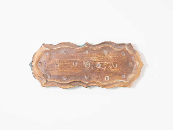 Tongari Long Rectangular Plate M (Blue) - Crafted By Jun Fujiwara