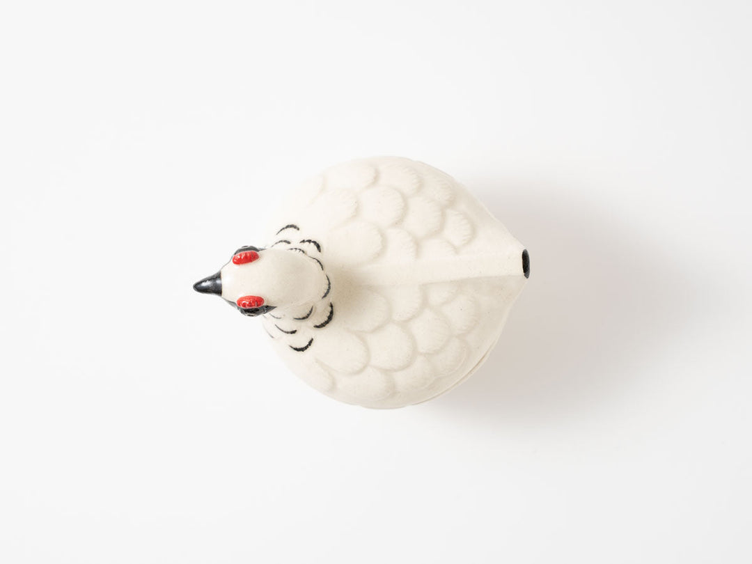 Ptarmigan Canister — Hand-Painted Japanese Pottery by Ryo Makita