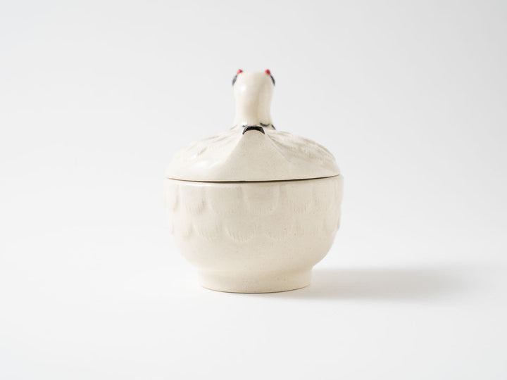 Ptarmigan Canister — Hand-Painted Japanese Pottery by Ryo Makita