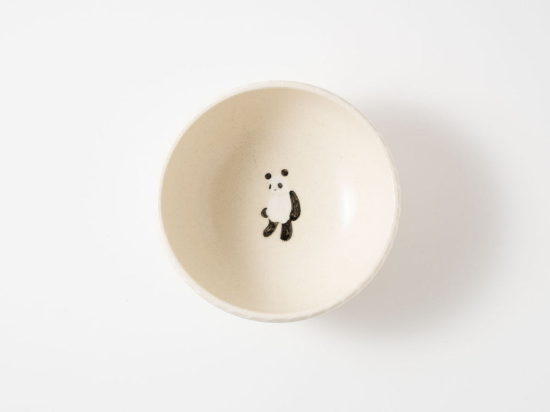 Panda Serving Bowl — Hand-Painted Japanese Pottery by Ryo Makita