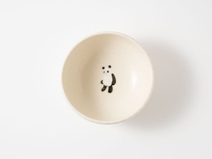 Panda Serving Bowl — Hand-Painted Japanese Pottery by Ryo Makita