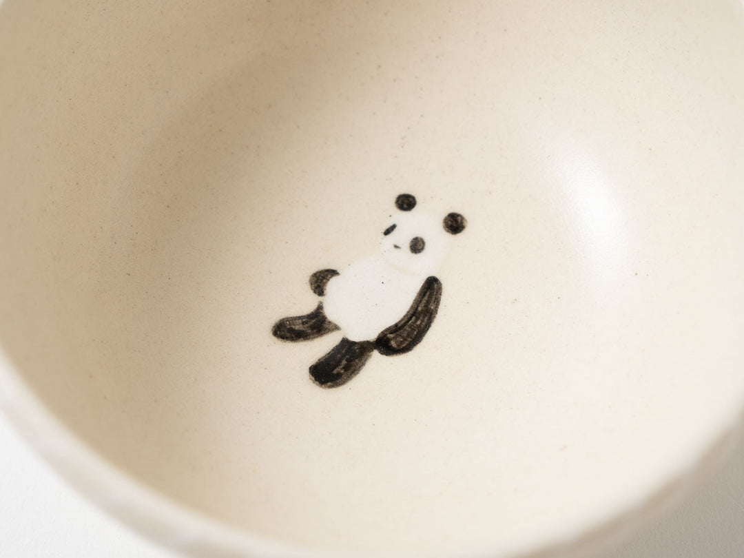 Panda Serving Bowl — Hand-Painted Japanese Pottery by Ryo Makita