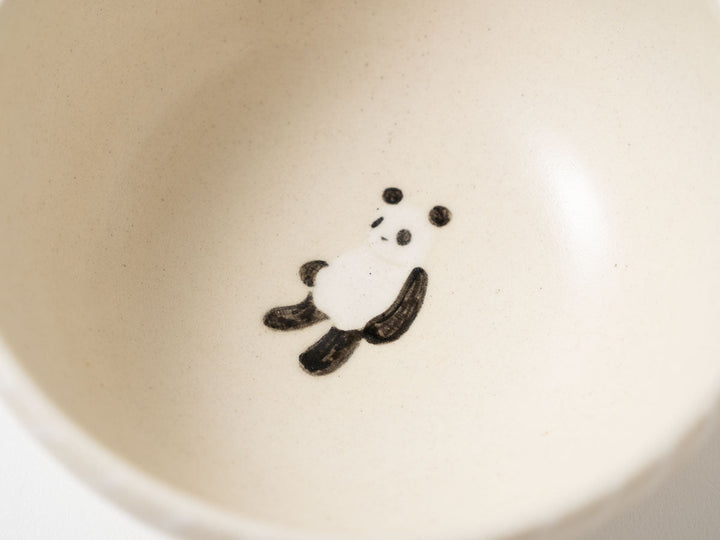 Panda Serving Bowl — Hand-Painted Japanese Pottery by Ryo Makita