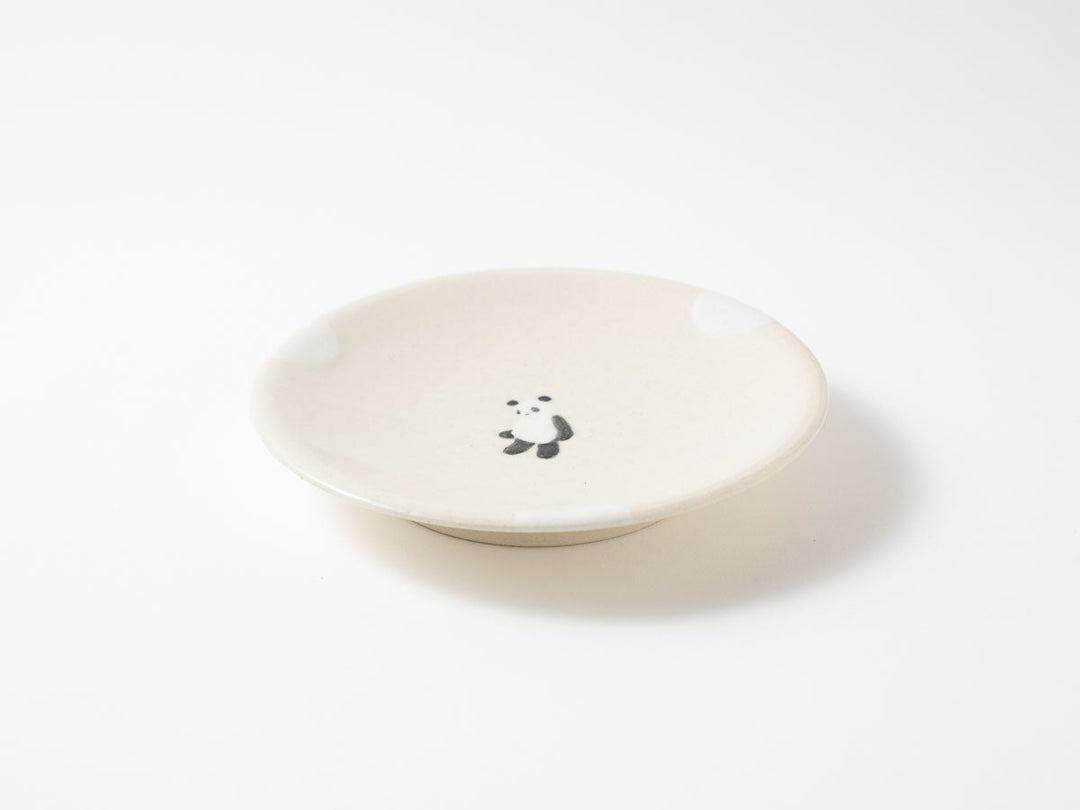 Panda Serving Plate — Hand-Painted Japanese Pottery by Ryo Makita