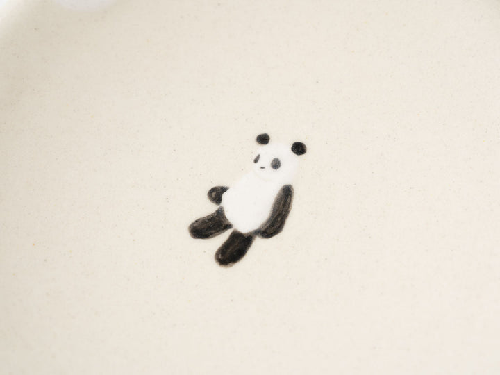 Panda Serving Plate — Hand-Painted Japanese Pottery by Ryo Makita