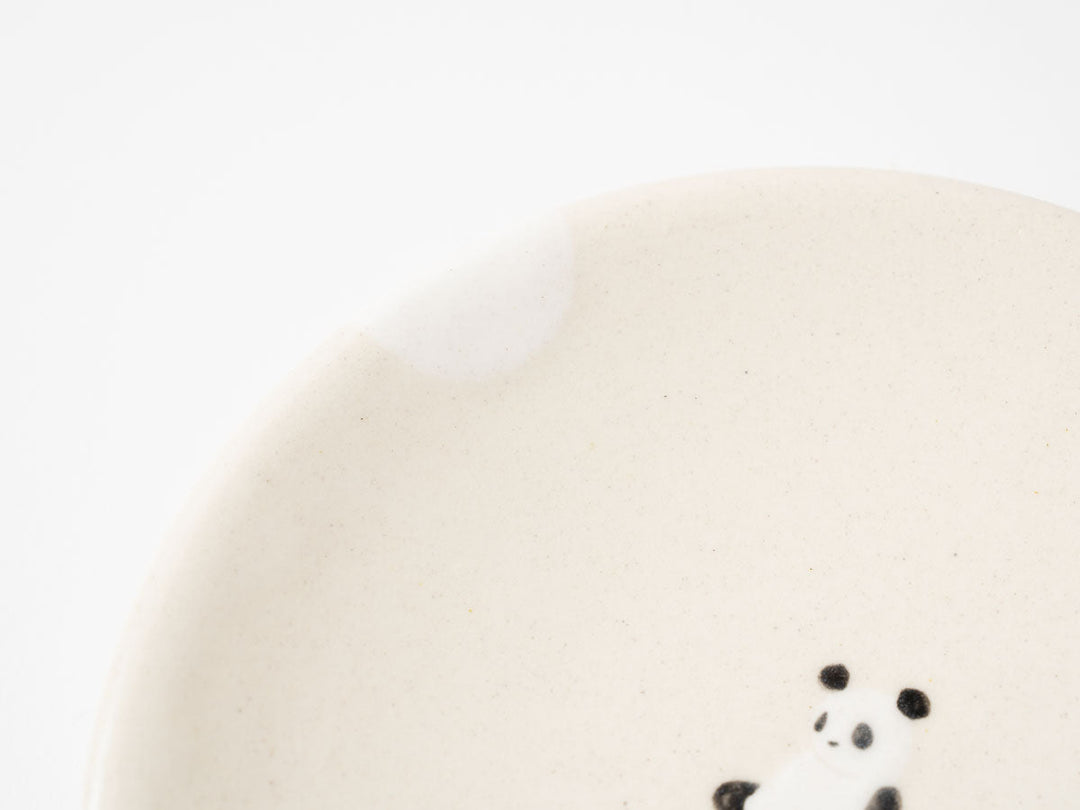Panda Serving Plate — Hand-Painted Japanese Pottery by Ryo Makita
