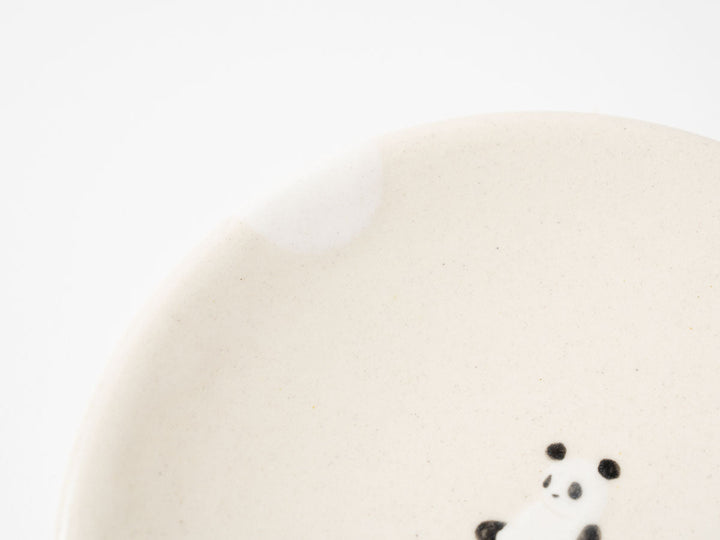 Panda Serving Plate — Hand-Painted Japanese Pottery by Ryo Makita
