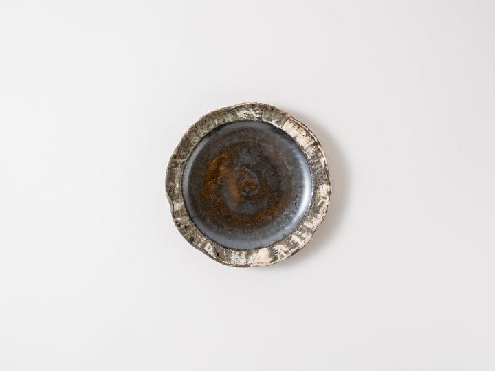 Mud Colored 4-Sun Plate - Crafted By Yuichi Hirai
