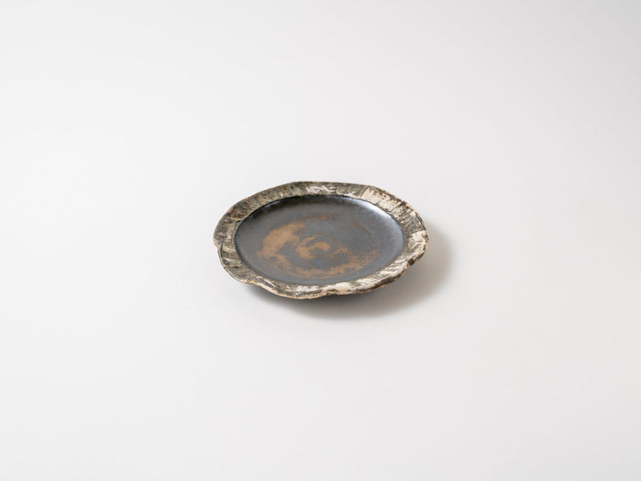 Mud Colored 4-Sun Plate - Crafted By Yuichi Hirai