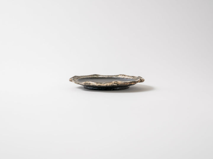 Mud Colored 4-Sun Plate - Crafted By Yuichi Hirai