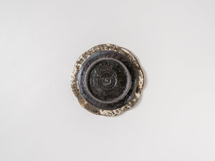 Mud Colored 4-Sun Plate - Crafted By Yuichi Hirai