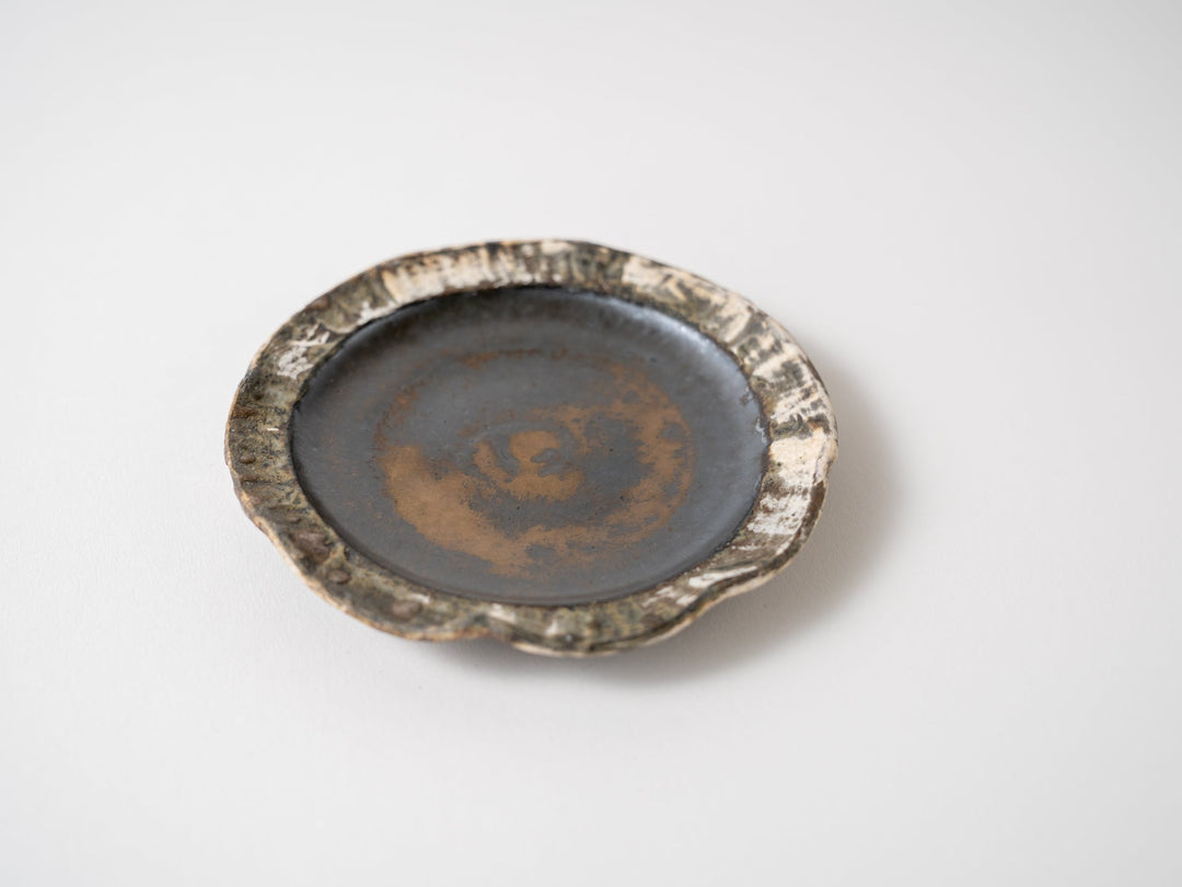 Mud Colored 4-Sun Plate - Crafted By Yuichi Hirai