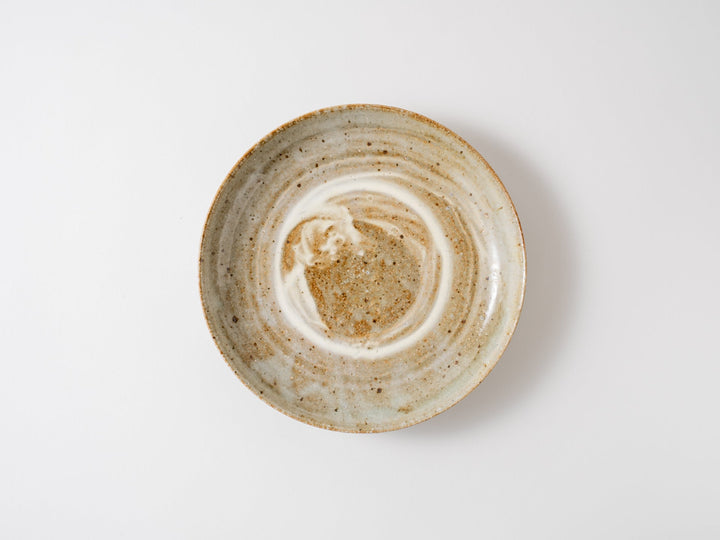 6-Sun Shallow Pot with Brush Mark