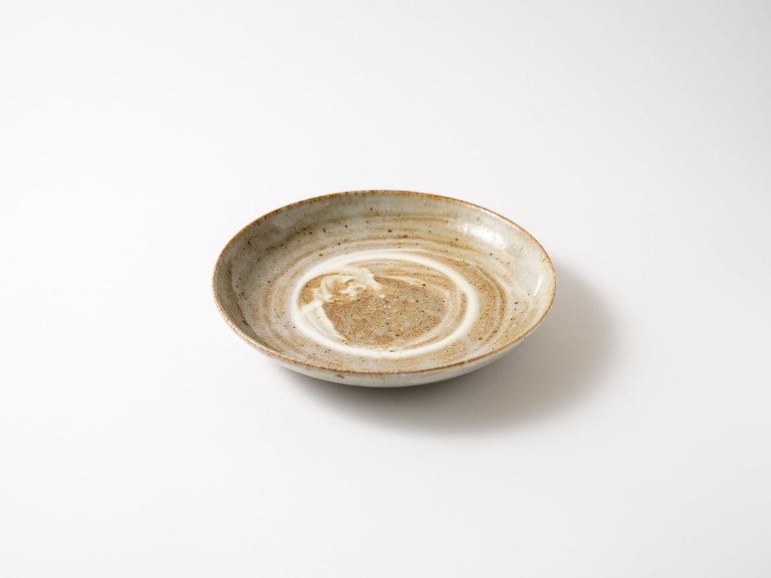 6-Sun Shallow Pot with Brush Mark