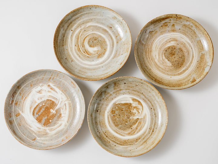 6-Sun Shallow Pot with Brush Mark