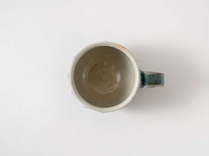 Gray-Blue Faceted Mug - Crafted By Taizo Yamamoto