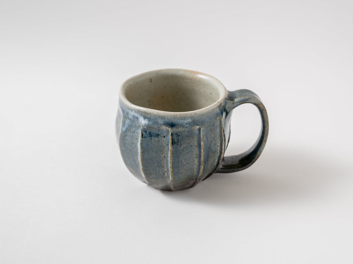 Gray-Blue Faceted Mug - Crafted By Taizo Yamamoto