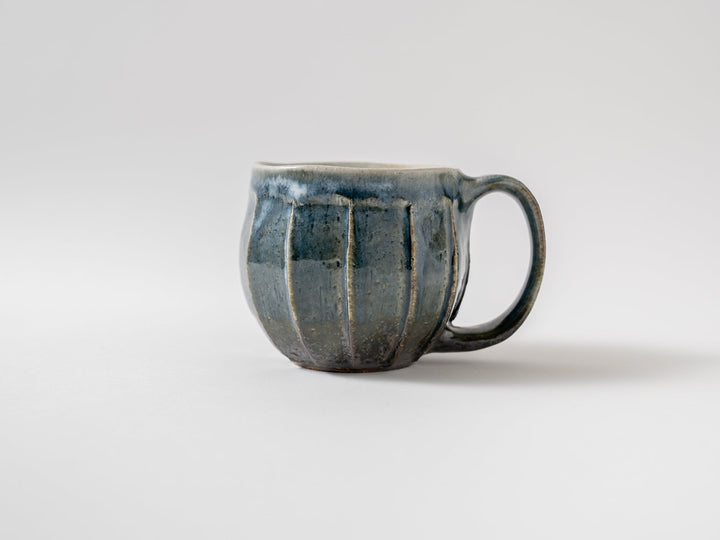 Gray-Blue Faceted Mug - Crafted By Taizo Yamamoto