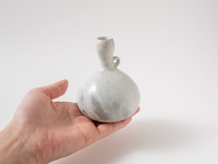 Flower Vase Ash Glazed - Crafted By Kazuya Murao
