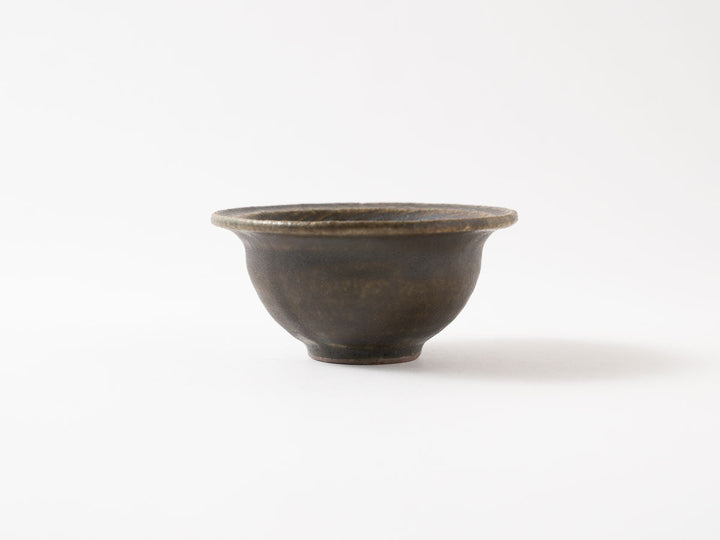 Rust Glaze Leaf Rim Bowl (3-Inch) - Crafted By Furutani Pottery