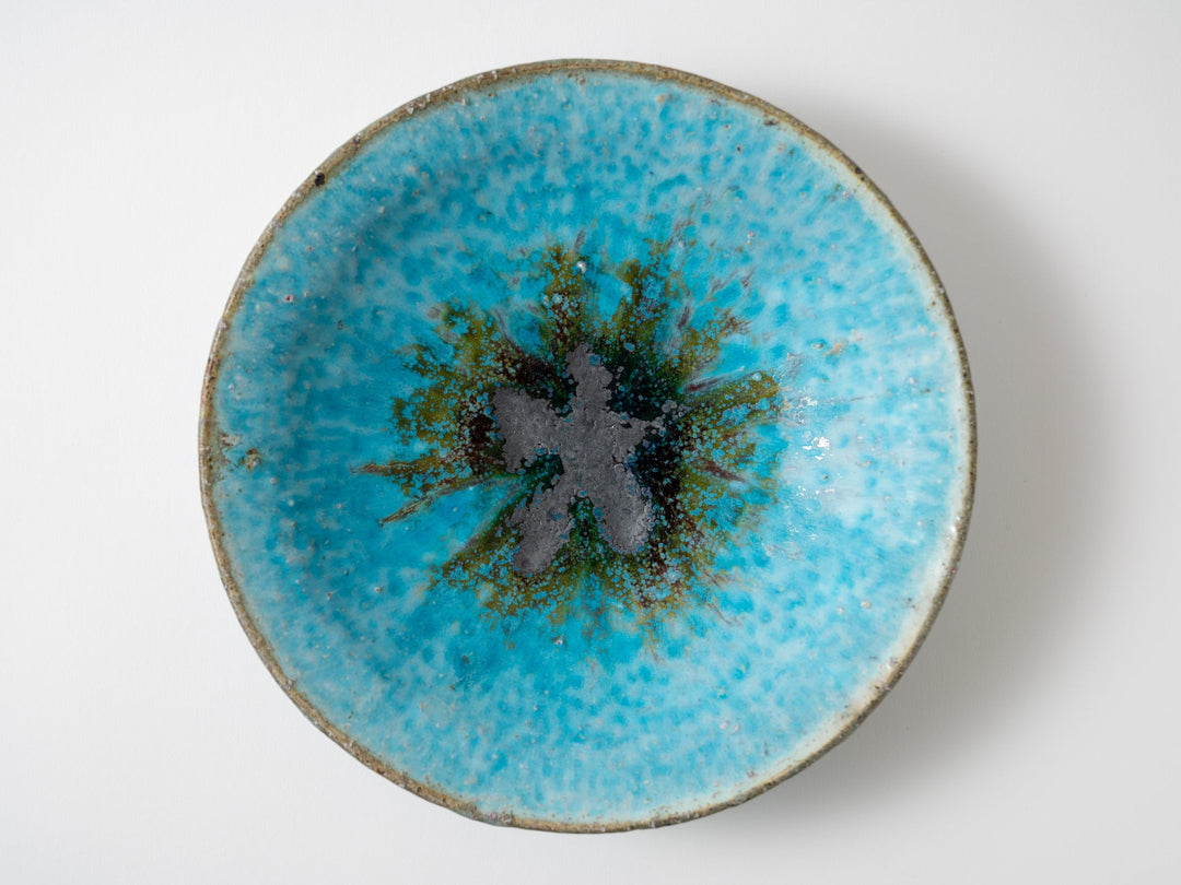 Blue Shallow Bowl - Crafted By Shinichi Kotsuji