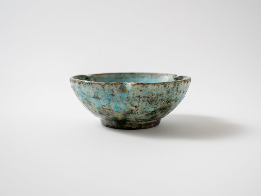 Blue Three-Leaf Bowl - Crafted By Shinichi Kozuji