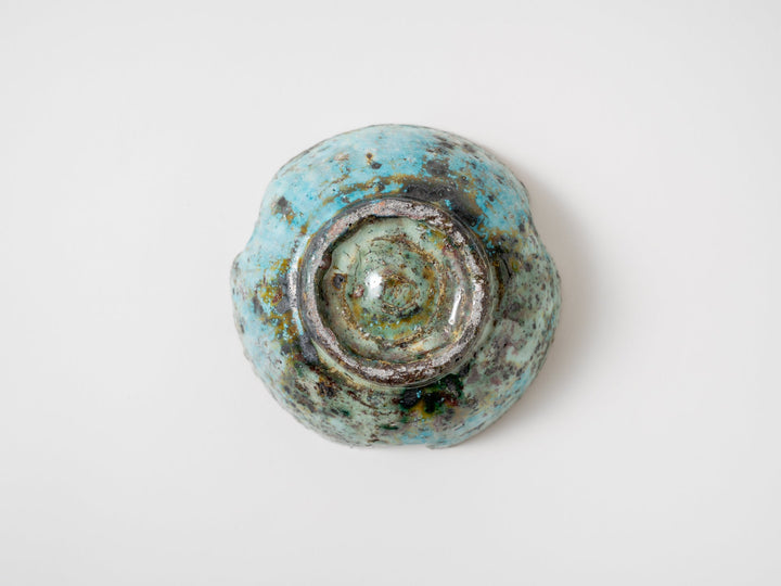 Blue Three-Leaf Bowl - Crafted By Shinichi Kozuji