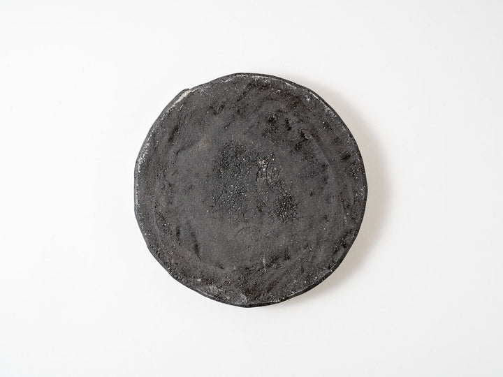 White Slip (Black) Rim Round Plate (Medium) - Crafted By Taeko Kajiwara