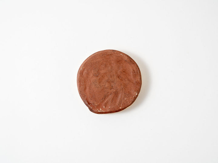 White Slip (Red) Rim Round Plate (Mini) - Crafted By Taeko Kajiwara