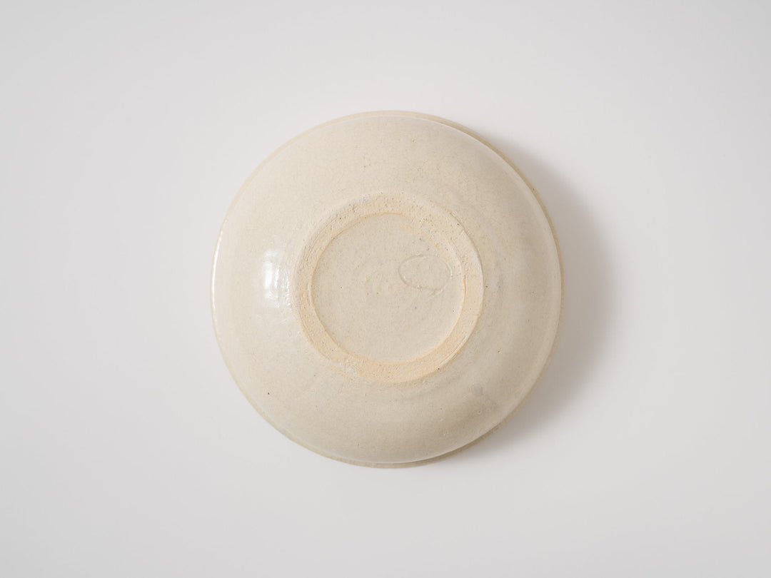 Crackled White Slip Deep Bowl - Crafted By Kanae Nomura