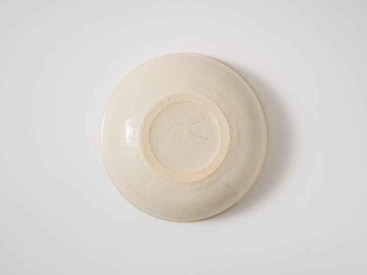 Crackled White Slip Deep Bowl - Crafted By Kanae Nomura