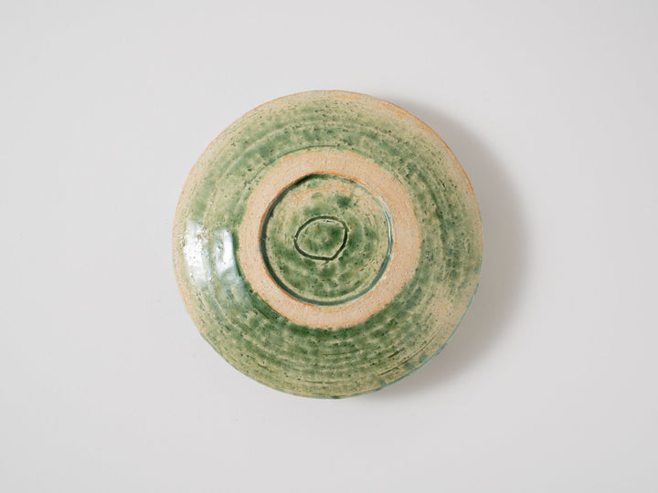 Barley Straw Pattern Dora Bowl (LapisLazuli Oribe) - Crafted By Kanae Nomura