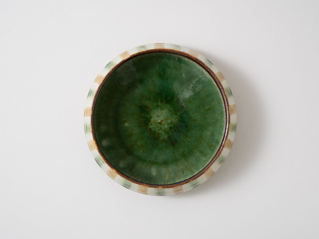Barley Straw Pattern Dora Bowl (Oribe Yellow Mulberry) - Crafted By Kanae Nomura