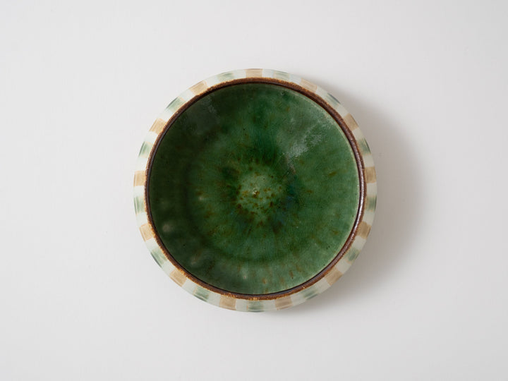 Barley Straw Pattern Dora Bowl (Oribe Yellow Mulberry) - Crafted By Kanae Nomura