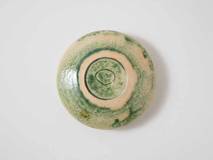 Barley Straw Pattern Dora Bowl (Oribe Yellow Mulberry) - Crafted By Kanae Nomura